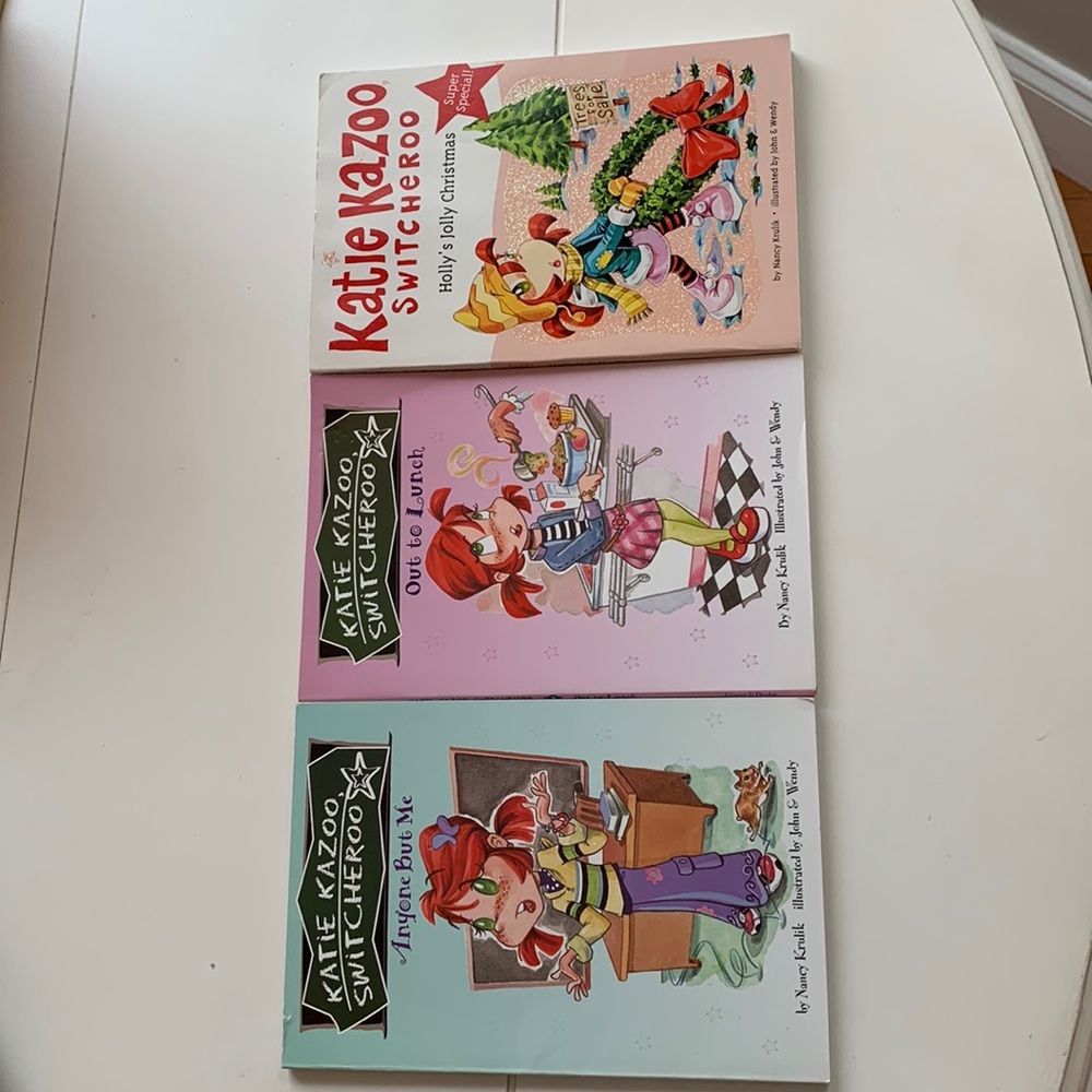 4/$10 Set of 3 Katie Kazoo Switcheroo books